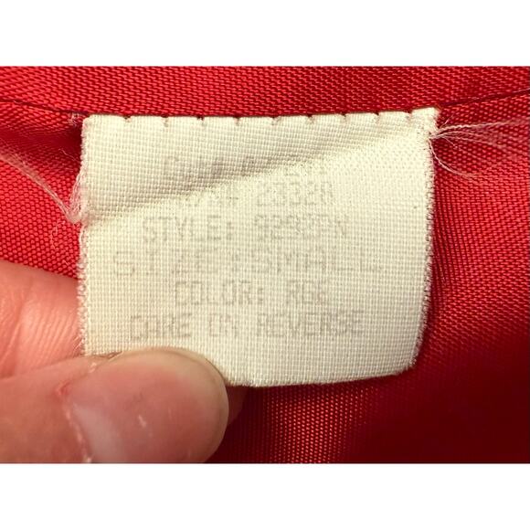 Premier Collection Women Classic Vintage Wool Solid Red Blazer Size Petite Small - Picture 6 of 11